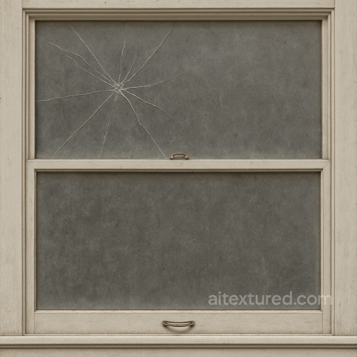 Seamless 8K PBR 3D texture of double hung window with cracked glass and window dirt accum… seamless Window PBR texture