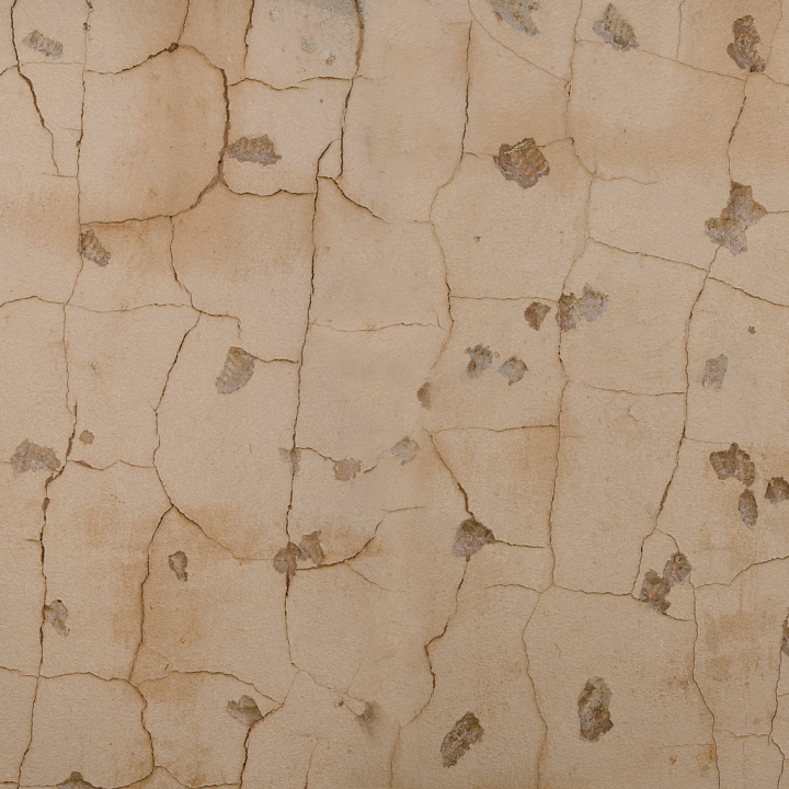 Stained Chipped Wall - Cracked Rough Damaged Beige Painted Stained seamless PBR texture preview
