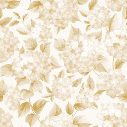 seamless Seamless 3D PBR White & Gold Hydrangea Floral Textile Texture texture 8k free download PBR