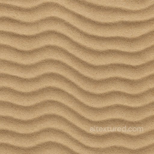 Fine Beach Sand Smooth Ripples seamless Sand-soil PBR texture