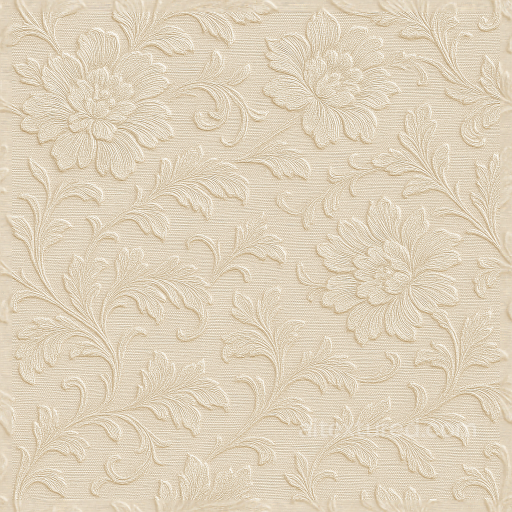 Wallpaper With Floral Satin Jacquard Embossed Textile Surface seamless Wallpaper PBR texture