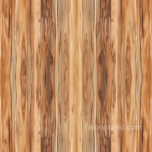 Hickory Wood Floor PBR Texture with Distinctive Grain & Knots seamless Wood PBR texture
