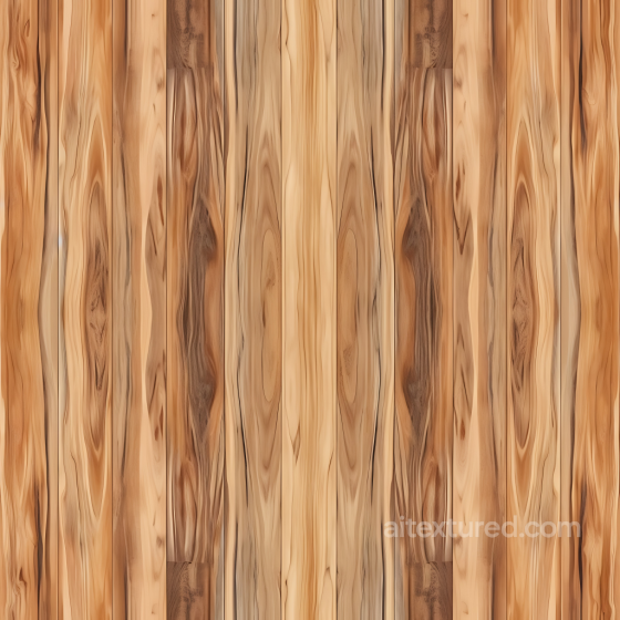 Hickory Wood Floor PBR Texture with Distinctive Grain & Knots Wood texture preview