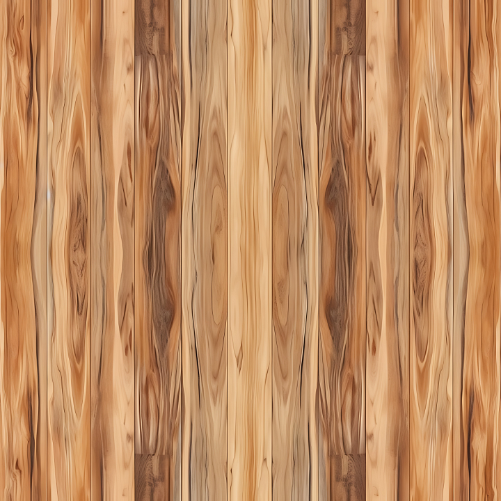 Hickory Wood Floor with Distinctive Grain & Knots seamless PBR texture preview