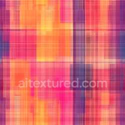 seamless Seamless 3D PBR Texture of Vibrant Multi-Color Plaid Fabric with Warm Gradient texture 8k free download PBR