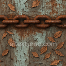 seamless Seamless 3d texture PBR 8k rusted chain surface with corroded iron and rust stains for spooky use texture 8k free download PBR