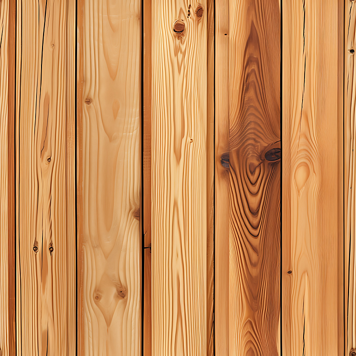 Pine Wood Planks Featuring Natural Knots and Grain seamless PBR texture preview