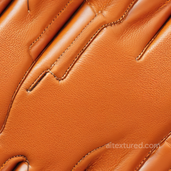 Smooth Tan Leather PBR Texture Featuring Fine Grain and Detailed Stitching Leather texture preview