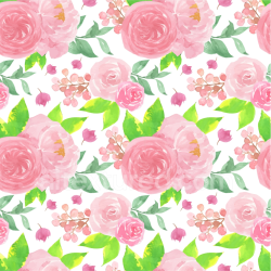 seamless Seamless 3D PBR Texture of Pink Flower Watercolor Floral Pattern texture 8k free download PBR