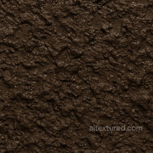 Synthetic Wet Soil Seamless Texture seamless Sand-soil PBR texture