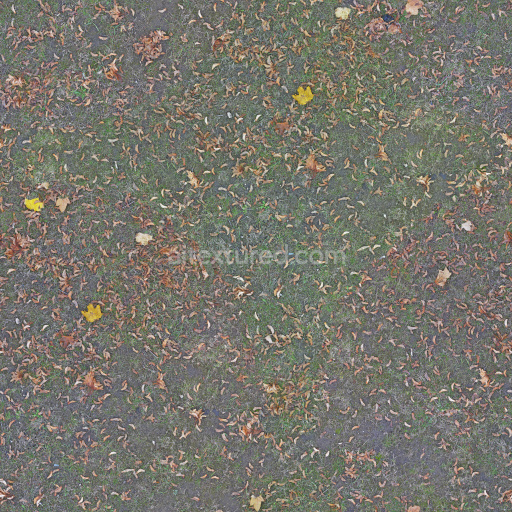 Ground Seamless Pbr Texture Natural Grass Fallen Leaves Dirt Earthy