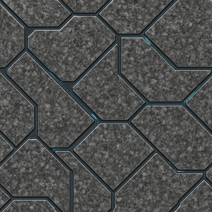 Futuristic Granite seamless PBR texture preview