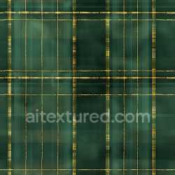seamless Seamless 3D PBR Texture of Green Plaid Fabric with Yellow Stitched Lines texture 8k free download PBR