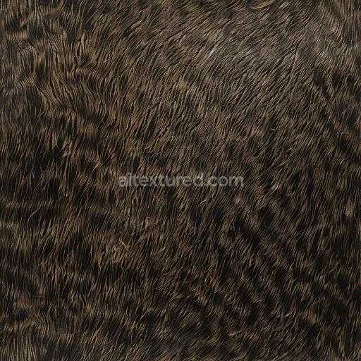Seamless 3D PBR Dark Brushed Leather Texture with Fine Grain Directionality