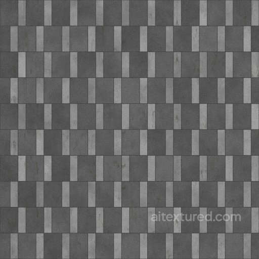 Gray Wall or Floor of Larger Darker and Smaller Lighter Tiles | Free PBR seamless Concrete PBR texture