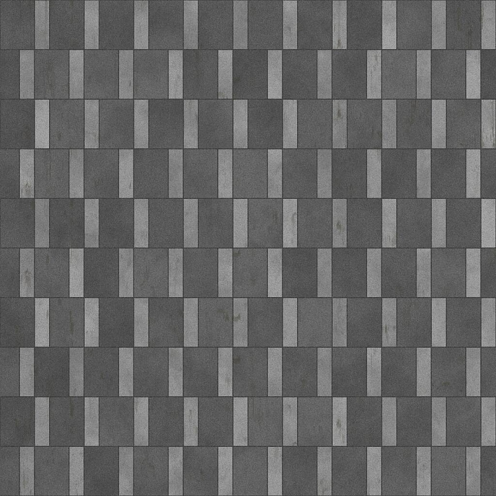 Gray Wall or Floor of Larger Darker and Smaller Lighter Tiles seamless PBR texture preview