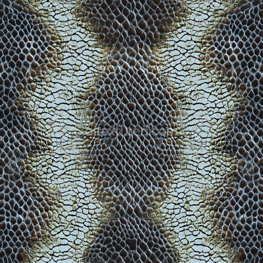 Seamless 3D PBR Texture of Detailed Reptilian Skin with Intricate Scale Patterns and Natural Tonal Variation