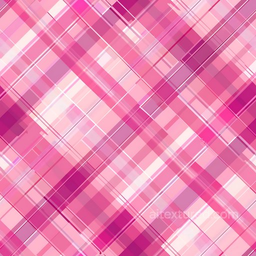 Seamless 3D PBR Texture Featuring Vibrant Pink Plaid with Layered Geometric Stripes texture preview