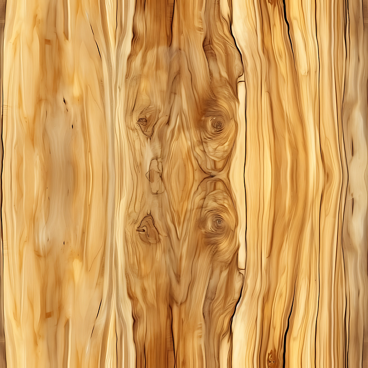 Light Blonde Wood Planks with Natural Knots and Grain seamless PBR texture preview