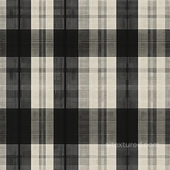 Plaid Metal PBR Texture with Monochrome Pattern and Grid Detailing Plaid texture preview