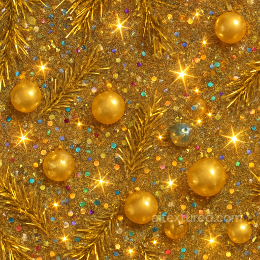 Seamless 8K PBR 3D Texture of Tinsel Strands Sparkling Festive Surface seamless Merry christmas PBR texture