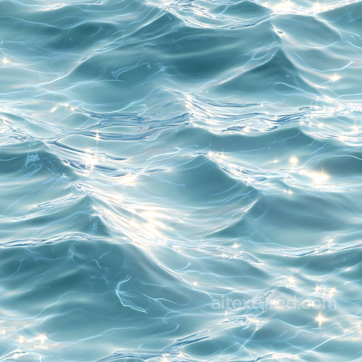 Water PBR Texture Featuring Realistic Calm Ocean Surface with Soft Waves and Light Reflec… seamless Water PBR texture