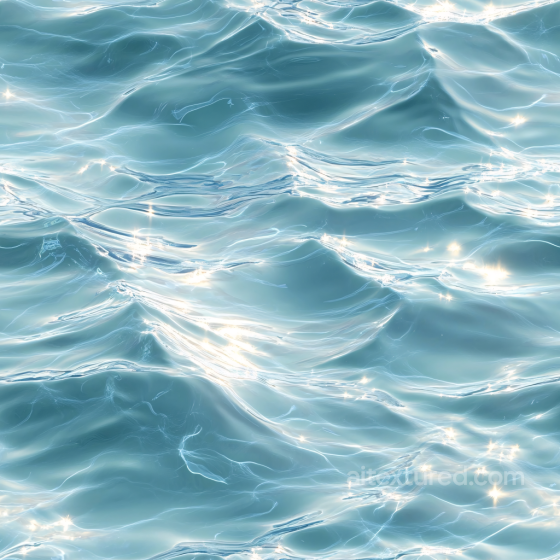 Water PBR Texture Featuring Realistic Calm Ocean Surface with Soft Waves and Light Reflec… Water texture preview