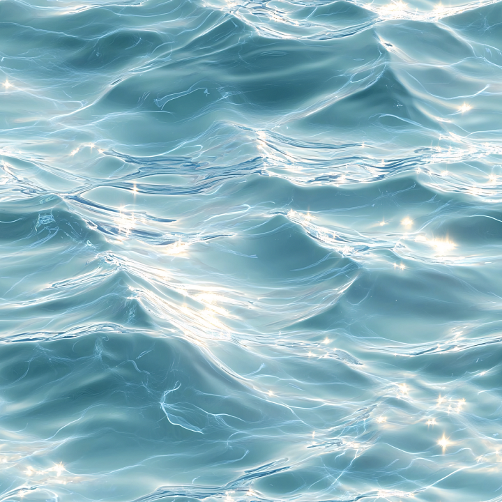 Water Featuring Realistic Calm Ocean Surface with Soft Waves and Light… seamless PBR texture preview