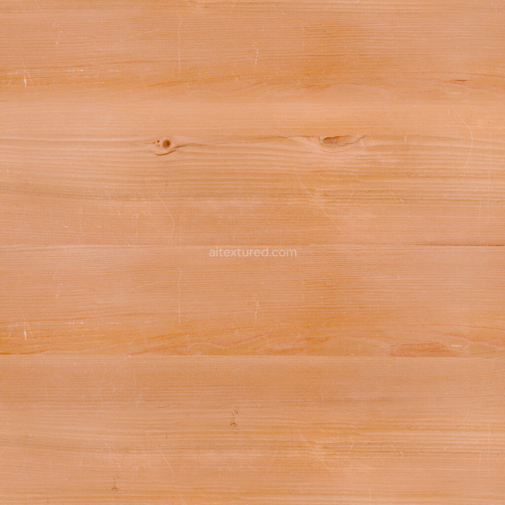 Seamless wood PBR texture with light, smooth grain
