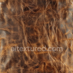 seamless Seamless 3D PBR Texture of Aged Cracked Brown Leather with Deep Wrinkles texture 8k free download PBR