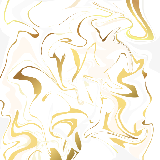 Seamless 3D PBR Texture Featuring White and Gold Marble Swirl Pattern