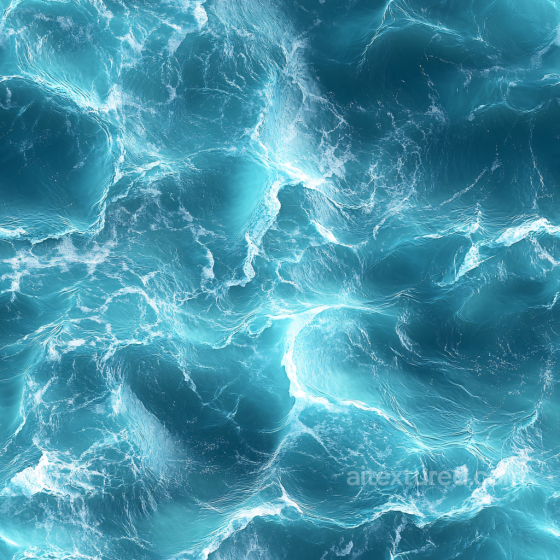 Ocean Water Texture Featuring Dynamic Turbulent Waves and Foamy Highlights Water texture preview