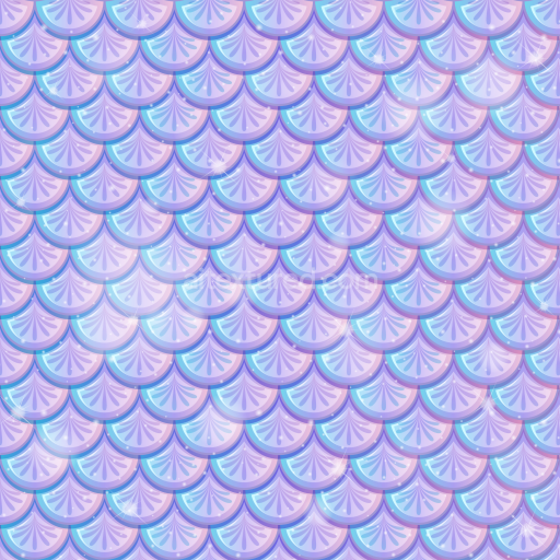 Seamless 3D PBR Mermaid Scale Texture Featuring Iridescent Purple and Blue Tones