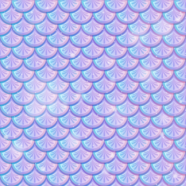 Mermaid Scale Featuring Iridescent Purple and Blue Tones seamless PBR texture preview