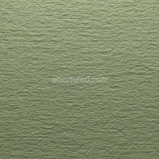 Seamless 3D Felt PBR Texture Featuring Soft Muted Green Dense Fibers