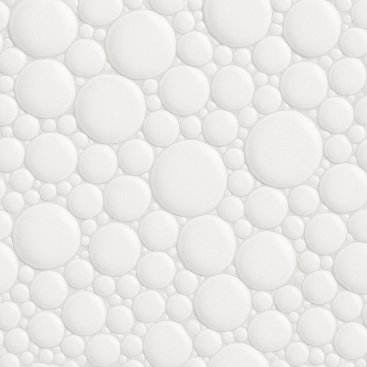 White Bubbles seamless PBR texture preview
