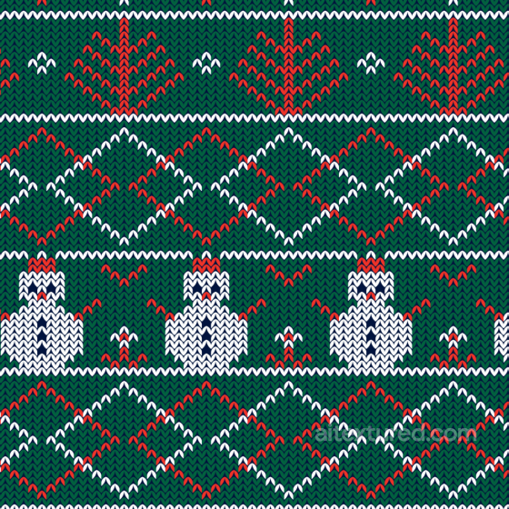 Knitted Christmas Sweater Pattern Texture with Snowmen and Geometric Motifs All Christmas Digital paper texture preview