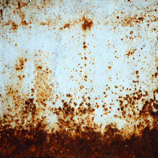Seamless 3D Rusted Metal PBR Texture with Corrosion and Rust Spots