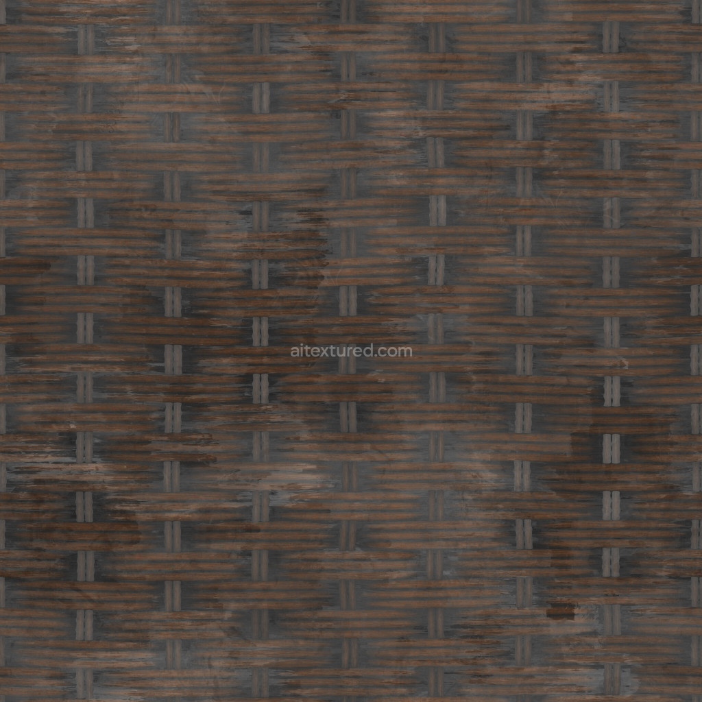 Wicker Woven Brown Natural Pattern Tileable Organic Decorative PBR ...