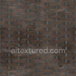 seamless Wicker Woven Brown Natural Texture Pattern Seamless Tileable Organic Decorative texture 8k free download PBR