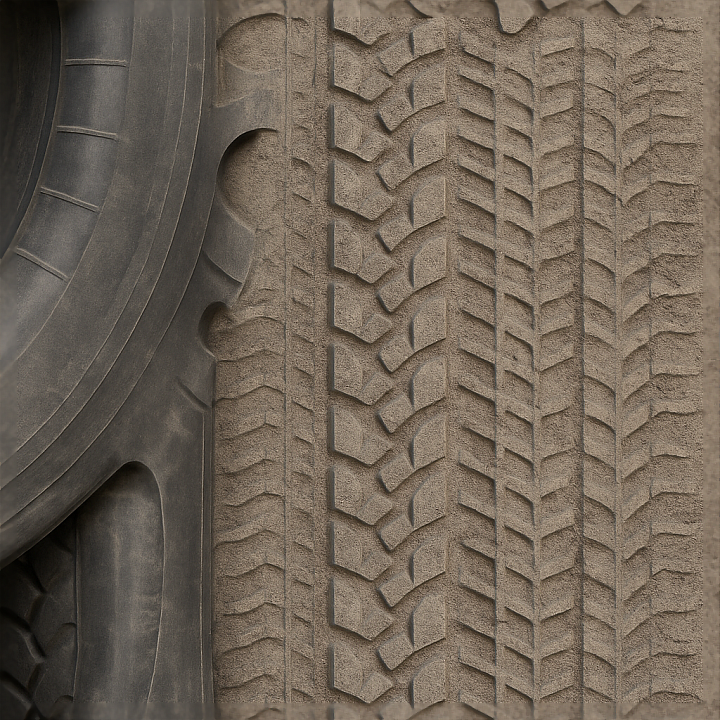 Heavy Vehicle Tire Tire Sidewall Mark Tire Track Overlay Tire Print Rep… seamless PBR texture preview