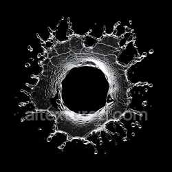 seamless Seamless 3D PBR Transparent Water Splash Hole Texture with Dynamic Drops texture 8k free download PBR