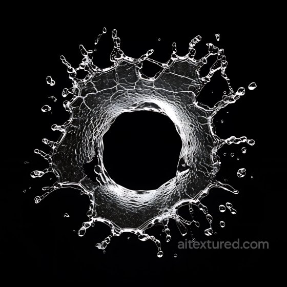 Transparent Water Splash Hole Texture with Dynamic Drops Cracked & Holes texture preview
