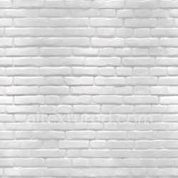 seamless Seamless 3D Cracked White Brick Wall PBR Texture with Subtle Surface Damage texture 8k free download PBR