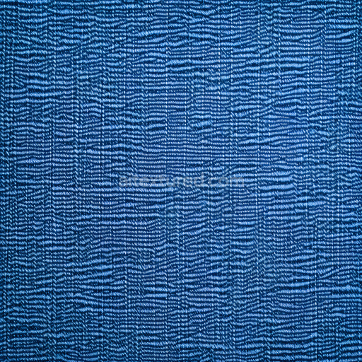 Seamless 3D PBR texture of cracked and worn blue denim fabric with fine horizontal cracks
