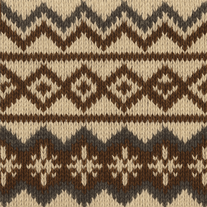 Patterned Wool seamless PBR texture preview