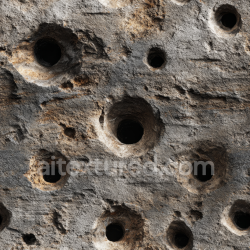 seamless Seamless 3D PBR Texture of Weathered Pitted Stone Surface with Natural Erosion texture 8k free download PBR