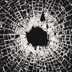 seamless Seamless 3D shattered glass cracked and hole PBR texture in black & white texture 8k free download PBR
