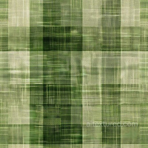 Seamless 3D PBR Texture of Green Plaid Linen Fabric with Subtle Weave Detail texture preview