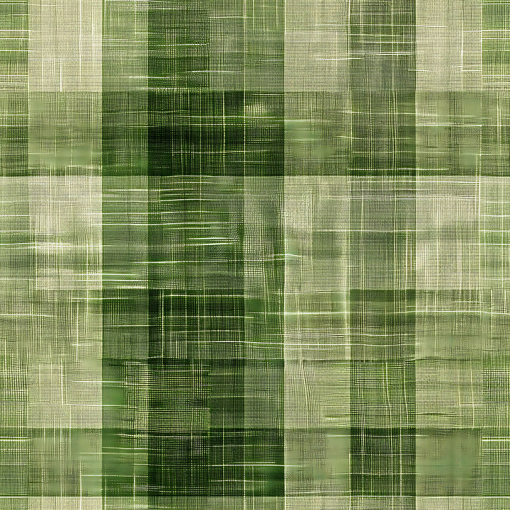 Plaid Patterned Green Metal with Subtle Grid Lines seamless PBR texture preview